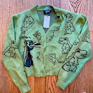 Crop dinosaur sweater from Cider